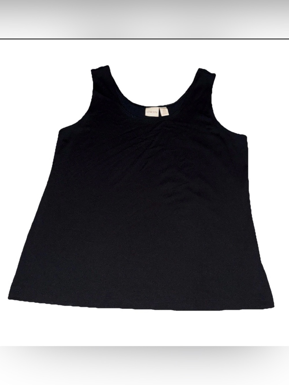 Chico's Women's Black Luxury Tank Top Size 3 New Without Tags